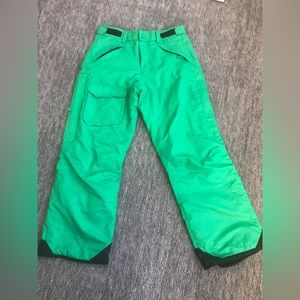 Men’s medium green ski pants - most likely snow board pants